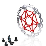 【Einfach zu Installieren】Einfach auf Ihrem Scheibenbrems Fertigrahmen und Gabel zu montieren. Bikes Bremsscheibe Perfekter Träger aus Edelstahl, polierte Außenrotor von guter Qualität für Fahrer