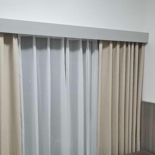Décoration de boîte à rideau moderne pour un salon chic et épuré