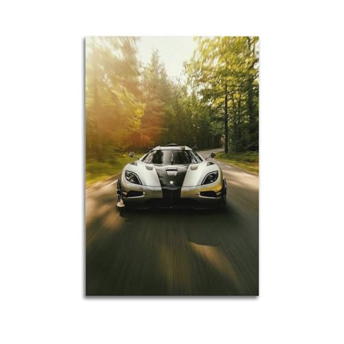 Toile de voiture Koenigsegg One 1 en 60x90cm, le cadeau déco idéal