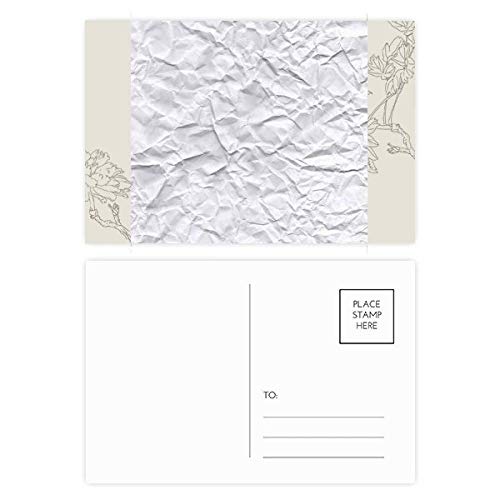 Carte postale fleur irrégulière DIYthinker lot de 20 pièces élégantes en format 5,7x3,8 pouces