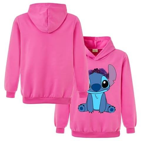 Unisex Kids Hoodies with Blue Cat Print Cover