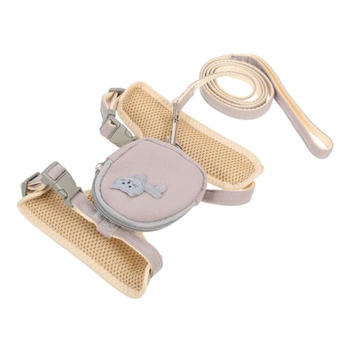 Happyyami Adjustable Cat Harness and Leash for Kittens Outdoor Pet Harness with Printing Design Comfortable and Secure Kitten Walking Rope for Cats