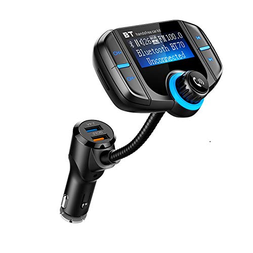 YONGYAO Bt70 Car Fm Trasmettitore Bluetooth Supporto Lettore Tf Card Con Caricatore Rapido Qc3.0
