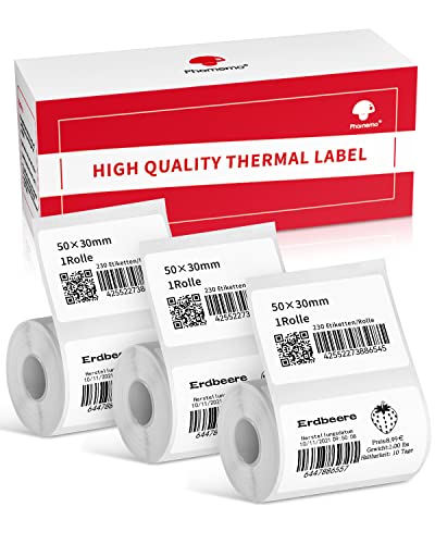 Rouleau étiquette Phomemo 50x30 pour l'organisation des stocks et l'affichage en magasin