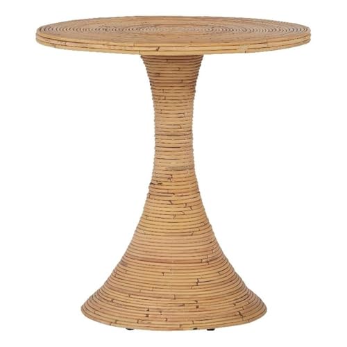 Coastal Living Tulum Accent Table in Natural Tan Rattan