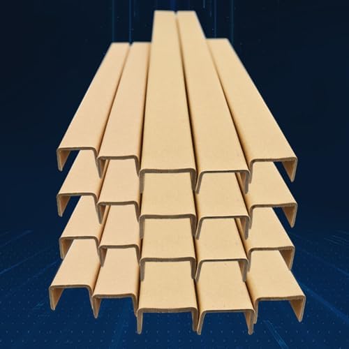 Cardboard Edge Protectors, 50 Pack 3x1.5cm Corner Protectors for Shipping Boxes & Furniture, Durable Load Safety Strips, Essential Logistics Packing Supplies