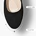 Shupua Flats for Women Round Toe Flat Shoes Dressy Black Ballet Flats Comfortable Womens Dress Shoes Ballerina Flats for Work(Black.us8)