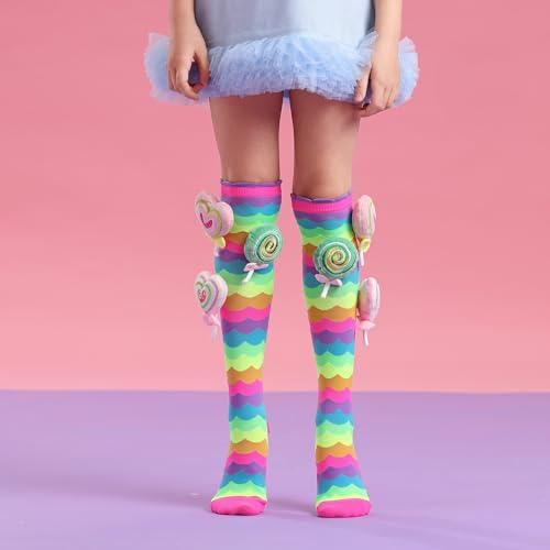 Crazy socks for Kids Black girls Adorable Knee-High Socks With Fluffy Ear wacky Funky Novelty Socks4