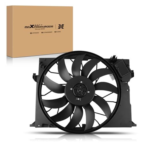Image of maXpeedingrods Engine Radiator Cooling Fan Assembly for Mercedes-Benz CL550 2011-2014, CL600 2007-2014, CL63 CL65 2008-2014, E320 E63 S350 S550 S600 S63 S65 Replacement 2115000493 A2115001893