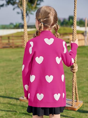 Image of Girls Cardigan Kids Open Front Oversized Sweater with Pockets | Casual Cardigans, Soft Knit, Long Sleeve, Uniform Cardigan for Girls, 7-14 Years