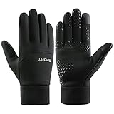 DQST Guantes para Frio, Impermeables para Pantalla Táctil, Guantes de Nieve para Hombre y Mujer, Térmicos de Ciclismo,...