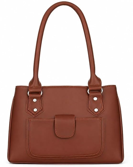 Image of Women's Handbag Shoulder Bag with Multiple Compartments, Zipper Closure & Front Pocket | Versatile Crossbody, Shoulder & Handheld Bag for Work, Travel & Daily Use