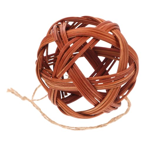 HYTROVE Willow Chew Ball Rabbit Hamster Toy Natural Watergrass Small Animal Foraging Toy Guinea Pig Cage Accessory