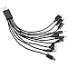 Multi-Charger 10in1 Universal USB Cable - 10 in 1 Multi Adapter Charger for iPhone, PSP, HTC, LG, Samsung, Nokia