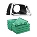 XIAOFANG 10 Sztuk Mikrofibry Dish Tkaniny Duża Gruba Miękkie Czyszczenie Ręcznik i 1 Sztuk Samochód Light Light Cover Fog Lampa Ramka * Nowa i wysoka jakość. (Color : Green)