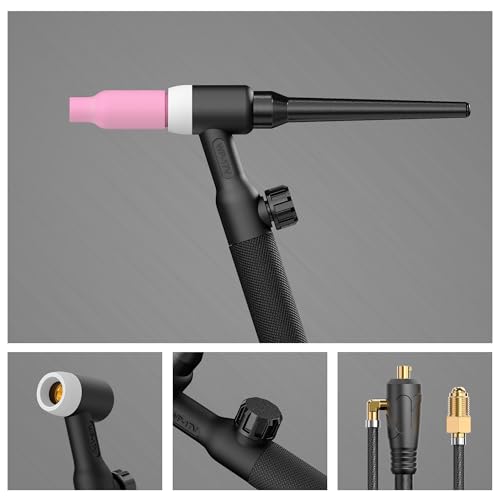 bestarc Tocha de soldagem TIG, tocha TIG de elevação de argônio WP-17FV, conector de 150 Amp 10-25 m