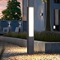 VZVI Outdoor Landscape Path Light, 39 Inches Modern Lawn Lights, Luxury LED Bollard Lighting with IP65 Waterproof Floor Lamps for Garden Pathway Walkway Countyard Driveway Decoration