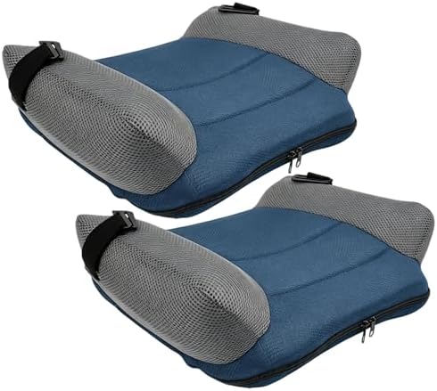 2PCS Inflatable Booster Seat, 19x15in Comfort Car Booster Seat Non-Slip Mesh Portable for Home/Car/Travel