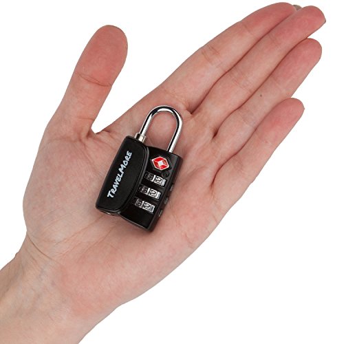 Open Alert Indicator Tsa Approved 3 Digit Luggage Locks To Lock Travel Suitcase (4 Pack, Black) #TOP5
