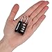 Open Alert Indicator TSA Approved 3 Digit Luggage Locks to Lock Travel Suitcase (6 Pack, Black)