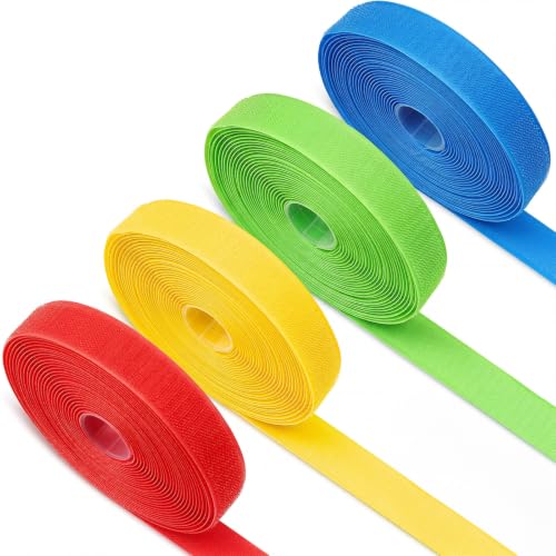 Zonon 4 Roll 100 Feet Carpet Marker Strips for Classroom Nylon Carpet Strip Tape Floor Spots Dots for School Teachers Supplies Classroom Decoration Back to School Office(Red, Green, Yellow, Blue)