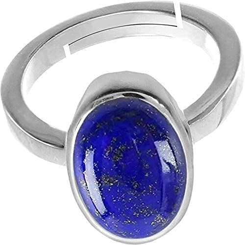 Bague en lapis lazuli véritable qui ne ternit pas avec son argent sterling durable - 3
