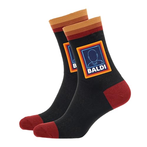 SC Products Baldi Fathers Day Socks | Size 6-12 Cotton Novelty Father's Day Presents for Dad Socks | Bald Stepdad Funny Dad Gifts | Grandad Gifts Grandad Presents | Funny Stocking Fillers for Men