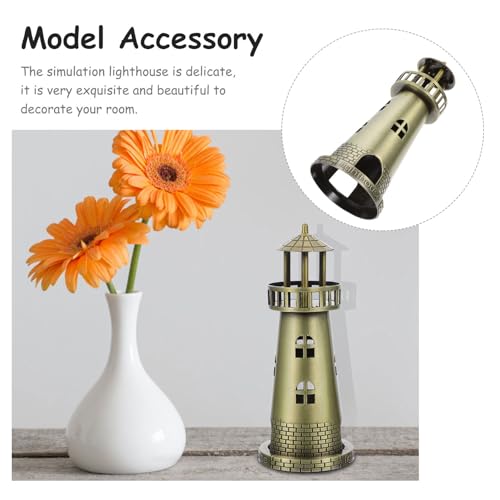 MUELODSIC 海洋スル合製灯台模型 デスクトップ装飾品 滑らかな仕上げ リビングルームのインテリアに 家用多目的オーナメント