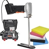 ZenSeFarin Elektrische Säge Schwammschneider,Arbeitsgeräte Säbelsägemaschine Zum Schneiden Von Schaumstoff,Professionelle Schaumgummi Schwamm Stichsäge mit Koffer AC-30CM