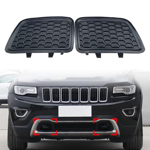 Calandre Grand Cherokee Protéger Pare-chocs Avant Inserts 2Pcs