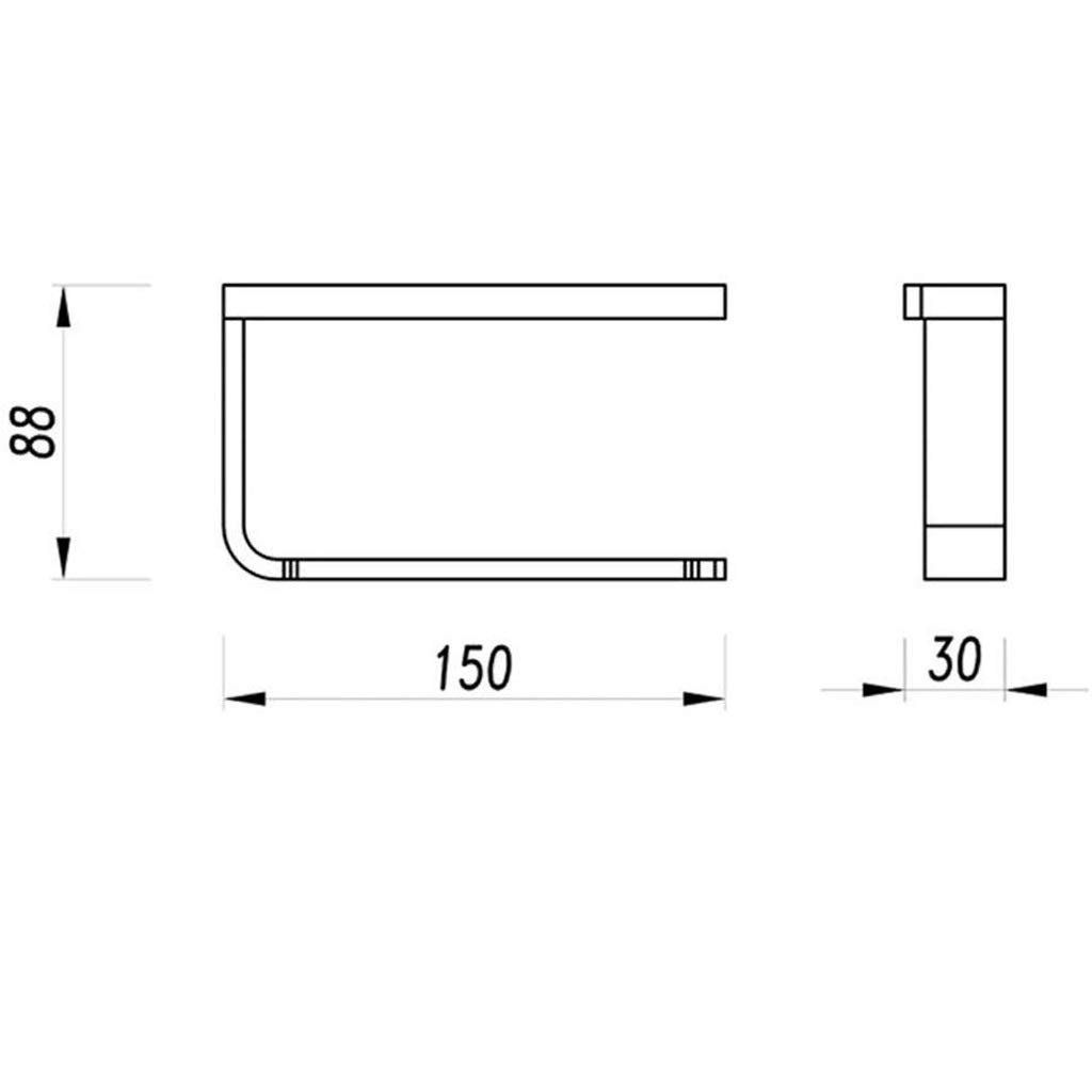 Portarrollos de papel higiénico Portarrollos de papel higiénico adhesivo Portarr Portarrollos de papel higiénico autoadhesivo para baño Montado en la pared Acero inoxidable Dibujo de alambre