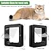 Automatische Haustiertür mit Mikrochip-Technologie, inklusive 2 Sensorhalsbändern und Fernbedienung, ideal für Katzen und kleine Hunde