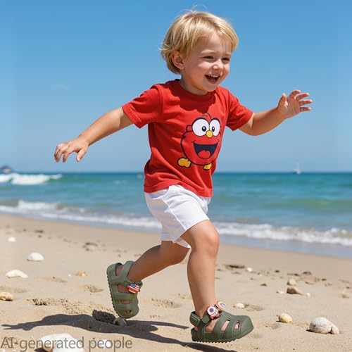 Image of ChayChax Toddler Classic Fisherman Sandals Boys Girls Closed Toe Water Pool Beach Sandal Naturally Splay