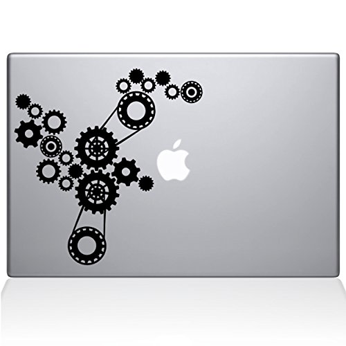 Vinilo Steampunk Engranajes negro decora tu Macbook Air 11 en cafeterías y oficinas