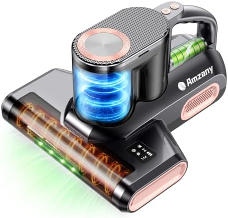 Amzany Mattress Vacuum Cleaner, 18Kpa Cordless Bed Vacuum with 25...