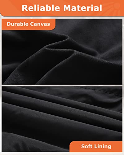 Image of Venustas 12V Men's Dual-Control Heated Canvas Jacket with Battery, Winter Heated Hoodie