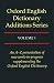 The Oxford English Dictionary Additions