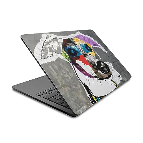 Autocollant lévrier Michel Keck pour styliser votre MacBook Air 13.6 au bureau