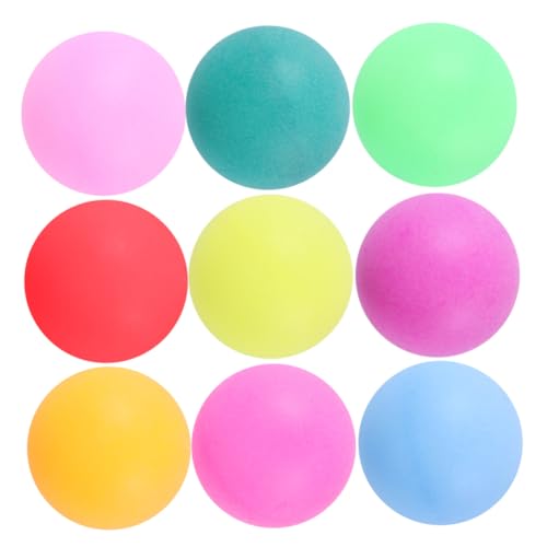DINHEAROM 100pcs 40mm Pong Balls Colorful Table Tennis Balls for Party Games and Training