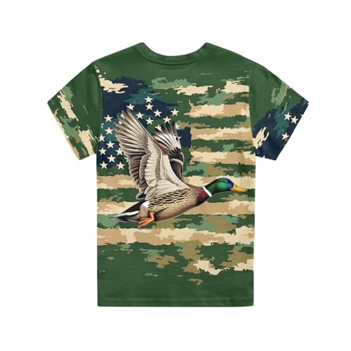 Image of WELLFLYHOM Kids Tshirts Girls Boys Short Sleeve Crewneck Tees Shirts Casual Sport Pullover Tops Size 3-16 Years