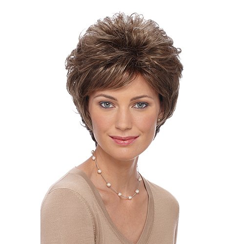 Estetica Design KATIE SHORT LAYERED CUT W/SOFT BANG. Womens Wig R14-8H Color
