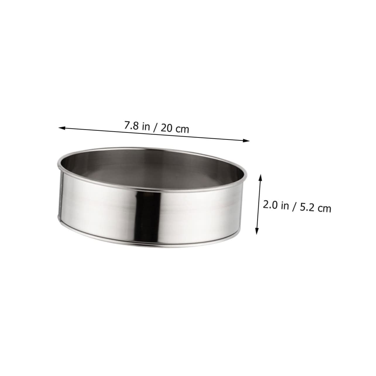 5-teiliges Mehlsieb-Set aus Edelstahl – Rundmaschenfilter zum Backen und Kochen, manuelles Siebwerkzeug für feines Mehl, Kaffee und Kuchenbacken – unverzichtbar in der Küche zum präzisen Sieben