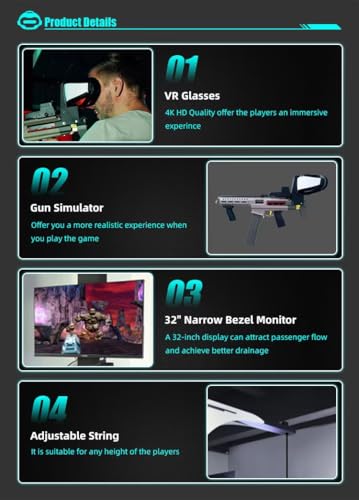 Virtual Reality Shooting Equipment self-Service Vive DP Glass Arcade Games - Thumbnail 3