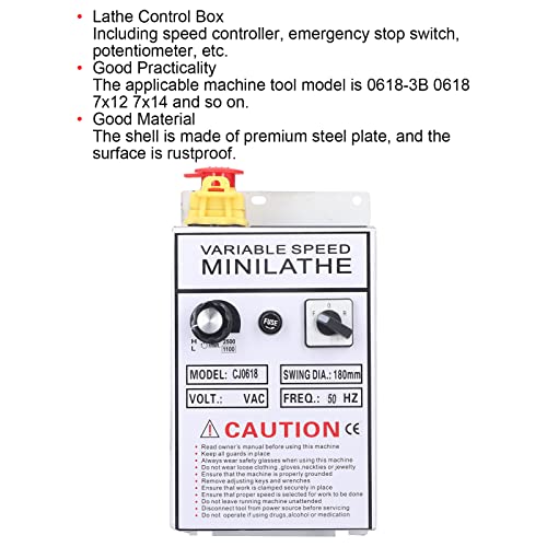 Kit de Montagem do Controlador de Velocidade da Caixa de Controle de Torno CA 220 V 50 Hz Com Contro
