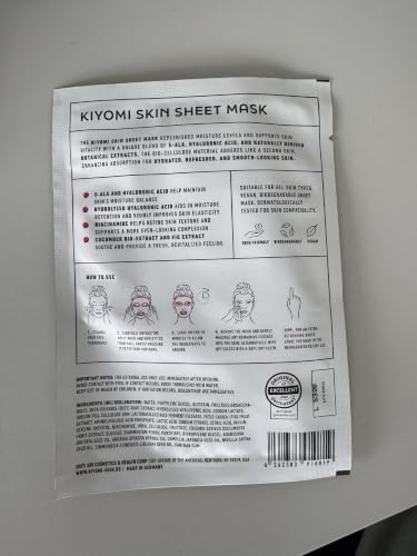 Kiyomi Skin Face Serum Set with Hydrating Sheet Mask - Niacinamide & Moisturizing Serums with 5-ALA, Hyaluronic Acid - Moisturizer Facial Skincare Kit for All Skin Types - Made in Germany - Image 3