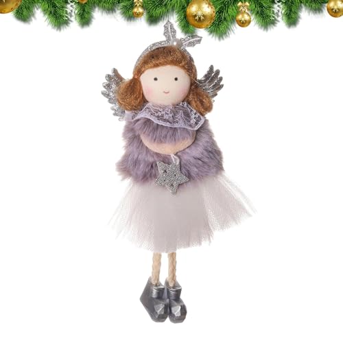 Poupée d'ange de Noël NBYGSC fée artisanale suspendue pour sapin