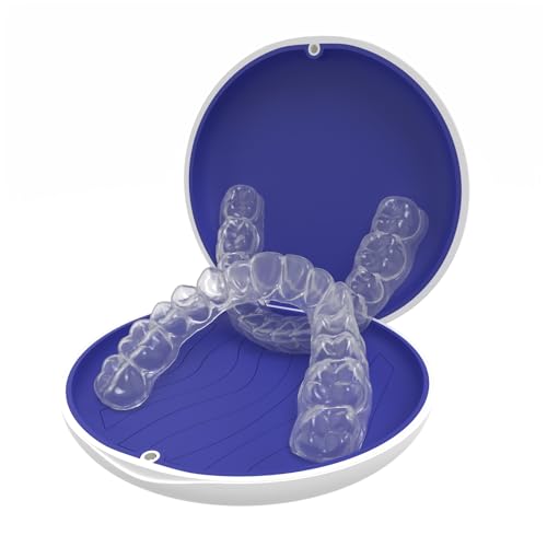 Mouth Guard for Grinding Teeth at Night, Bite Guard for Teeth Clenching Nighttime for TMJ Relief, Nightguard for Adult and Kids (Count, 2)