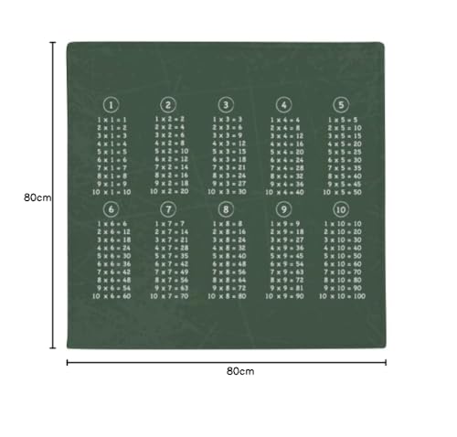 Tableau d'étude math multiplication numéro tapis de sol maison 80cm