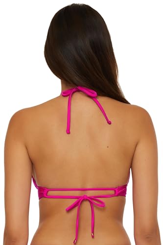 BECCA Women's Monte Carlo Halter Bikini Top, Adjustable, Tie Back, Swimwear Separates2