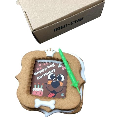 Dogg Star Torta per Cani – Torta di compleanno per cani golosa. (tutte, Manzo)